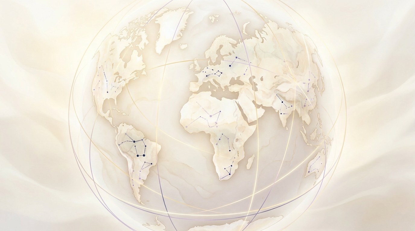 Astrokartographie – deine Planetenlinien über der Weltkarte